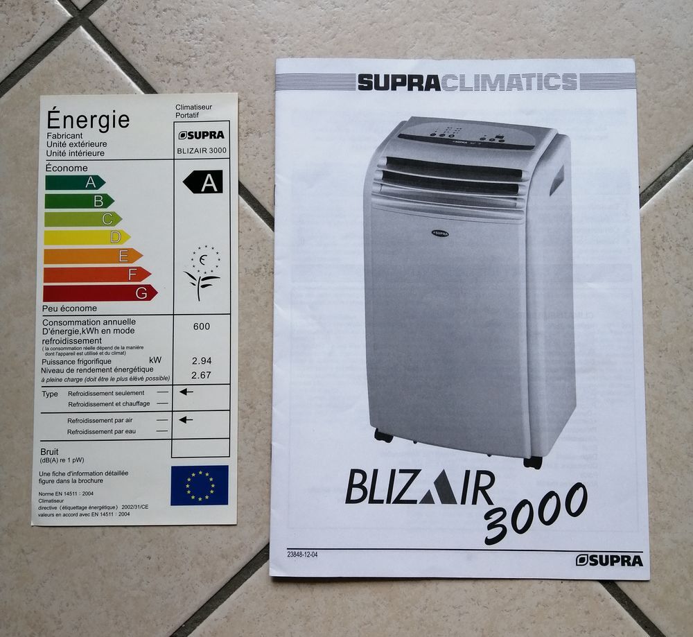 CLIM/CLIMATISEUR SUR ROULETTES/MOBILE CLASSE A Electrom�nager