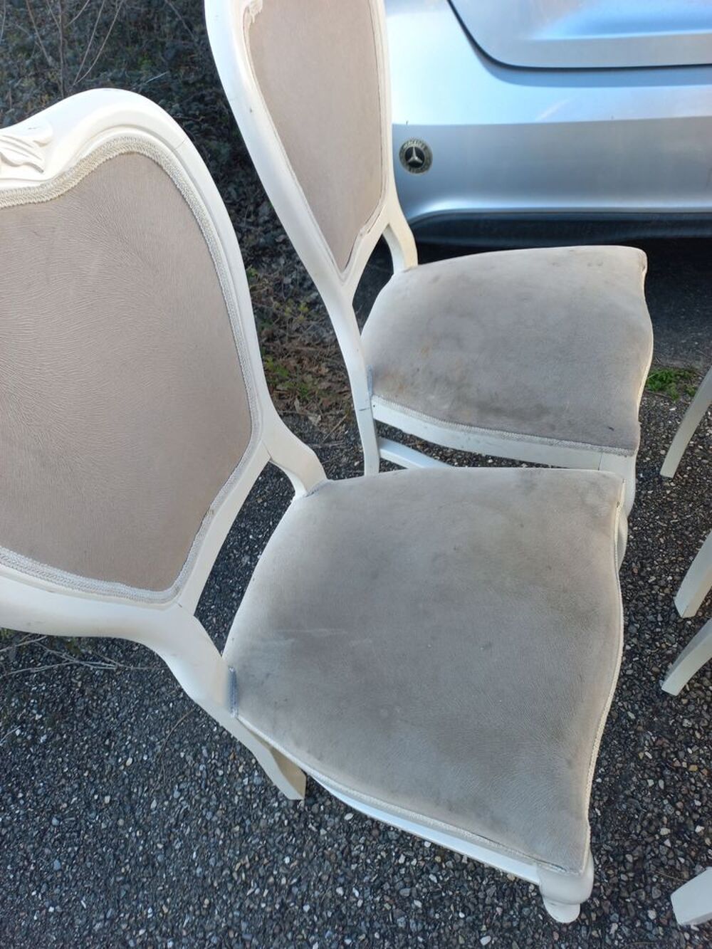 4 CHAISES VINTAGE STYLE LOUIXV style AMADEUS Meubles