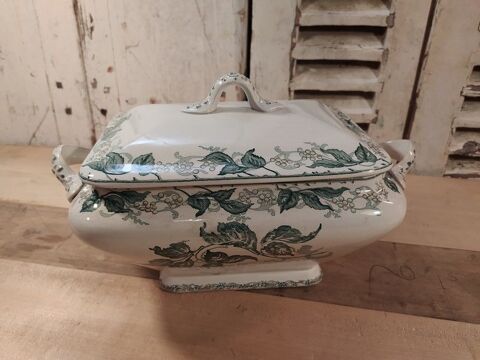 Soupi�re Fa�ence Terre de fer Creil & Montereau Mod�le Java 60 Loches (37)