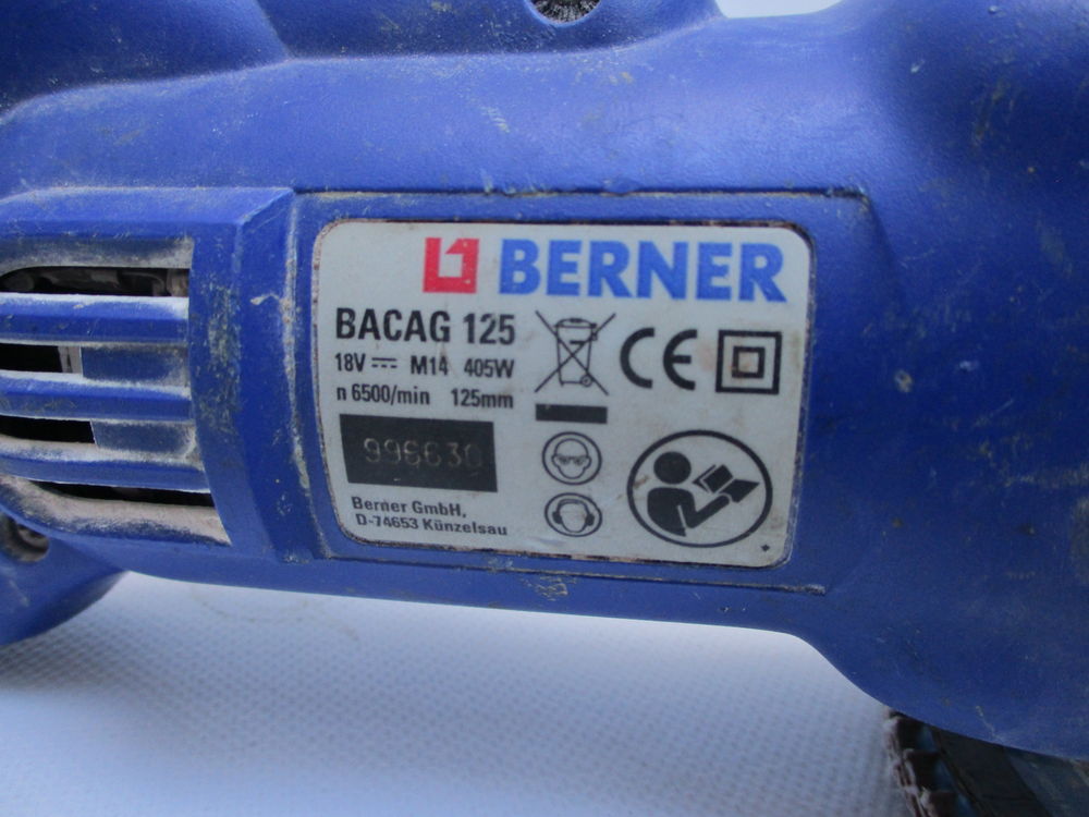 BERNER meuleuse 18v Bricolage