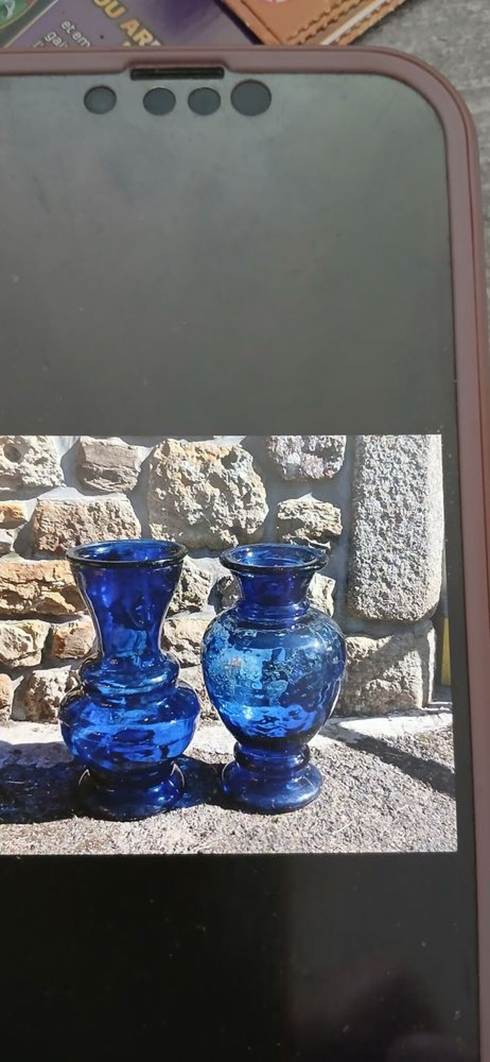 vase bleue epais Décoration