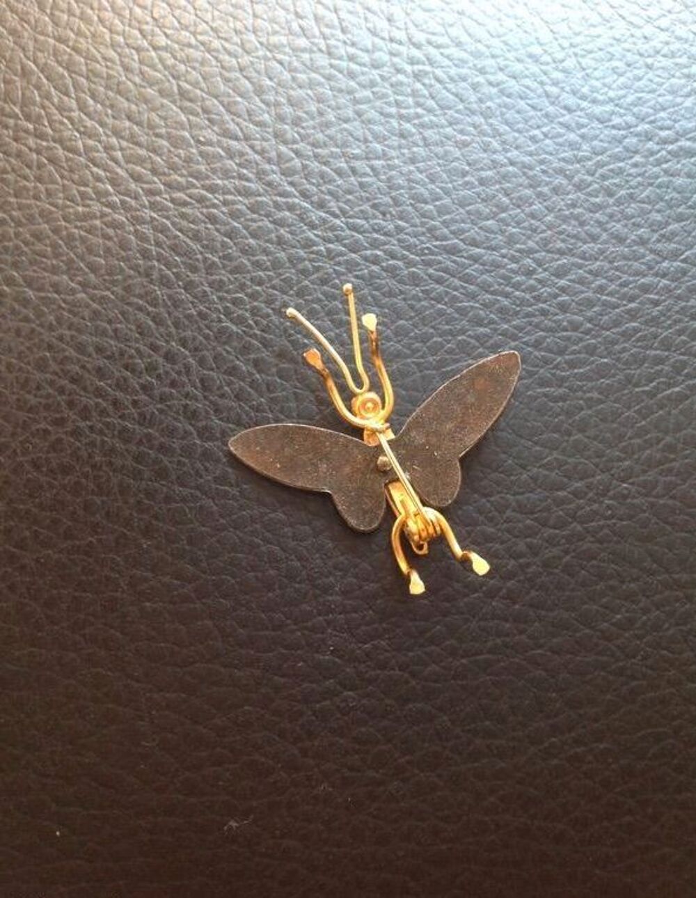 PAPILLON BROCHE DAMASC&Egrave;NE de TOL&Egrave;DE FLEURS AILES Envoi possi Bijoux et montres