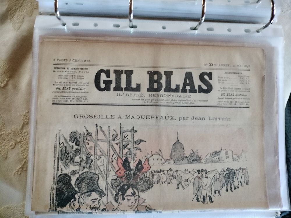 4893 / 1897 Journal Gil Blas Illustr&eacute; 