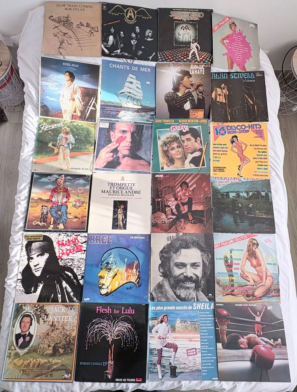 lot de 55 vinyle CD et vinyles