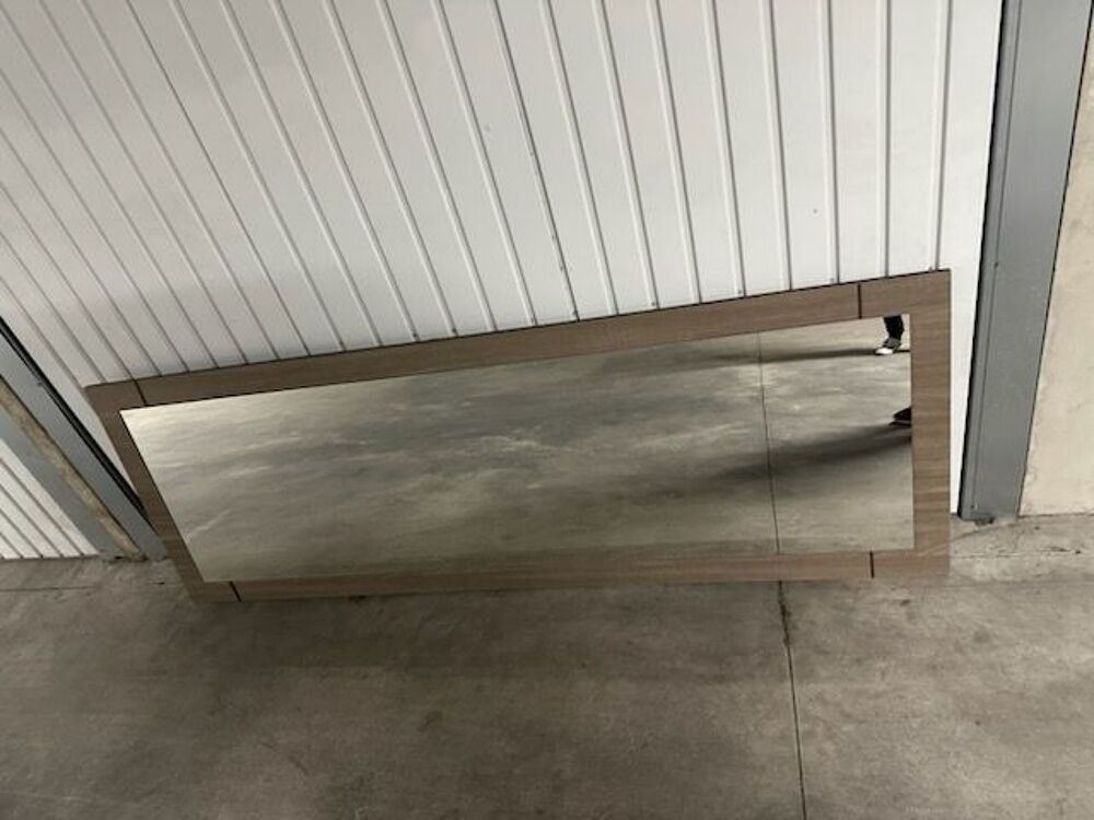 MIROIR - COULEUR BOIS NATUREL - TRES BON ETAT - COMME NEUF Dcoration
