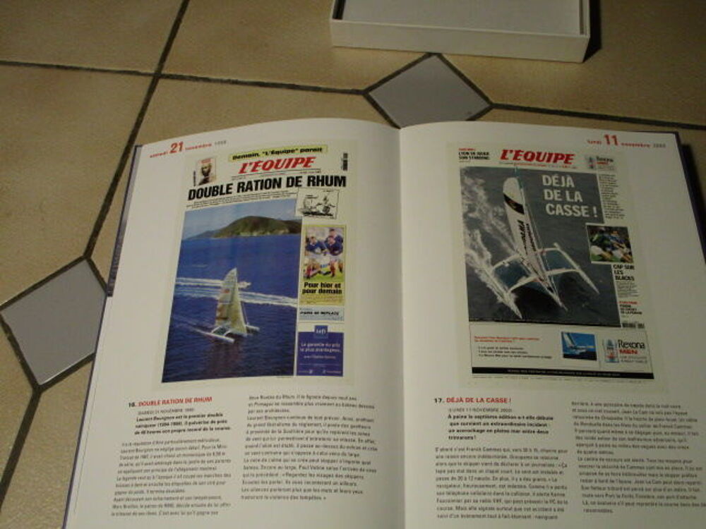 COFFRET ROUTE DU RHUM"LES UNES JOURNAL EQUIPE" 