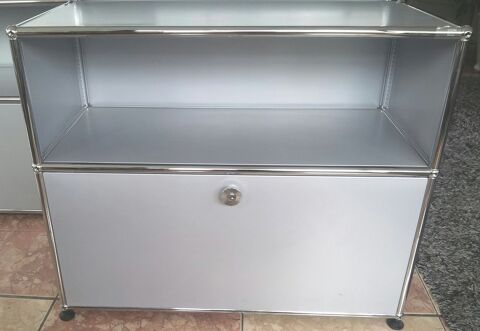 caisson usm haller gris argent mat m�tallis� � 2 cases 850 Provins (77)