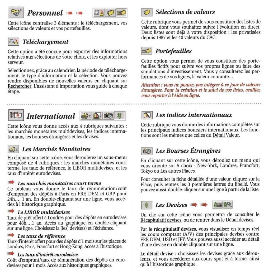Logiciel Echos Bourse version 2.0 Matériel informatique
