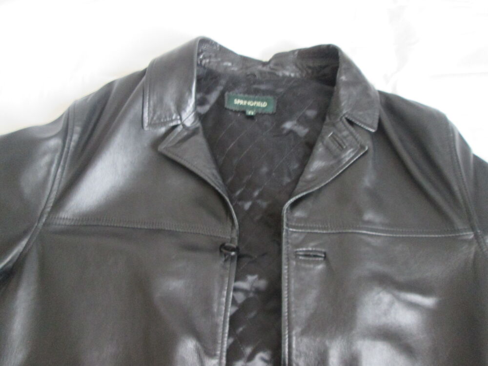 Veste en cuir homme springfield taille 3 M Vêtements