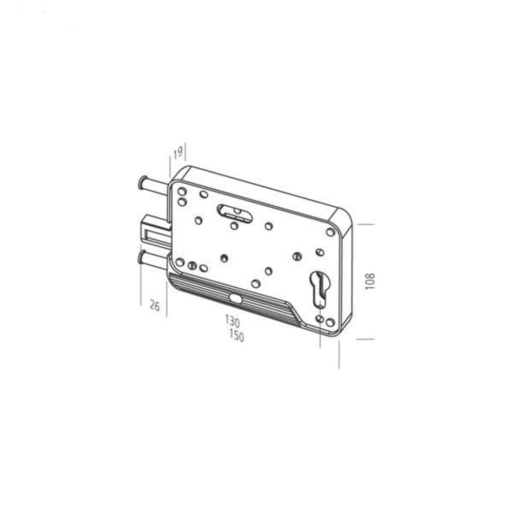 Serrure &agrave; cylindre pour porte de garage thirard
Bricolage