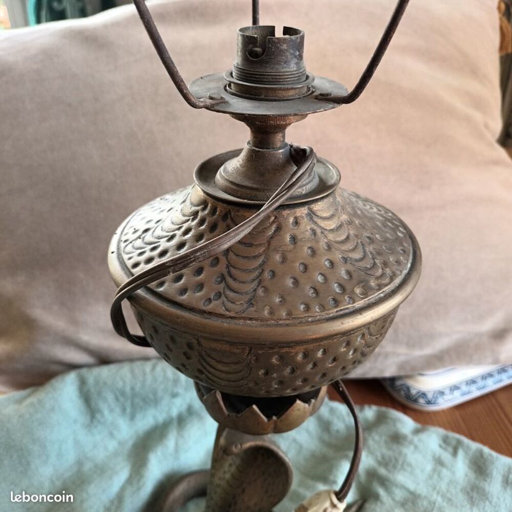 lampe serpent laiton cobra inde asie reptile indien animal Décoration