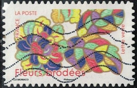 France 2025 Oblitéré Used Quatrièmes Fleurs Brodées Y&T FR 2 0.39 Chesny (57)