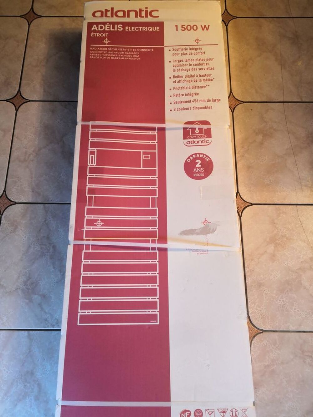 Radiateur S&egrave;che-serviettes &eacute;lectrique connect&eacute; (neuf) Electroménager