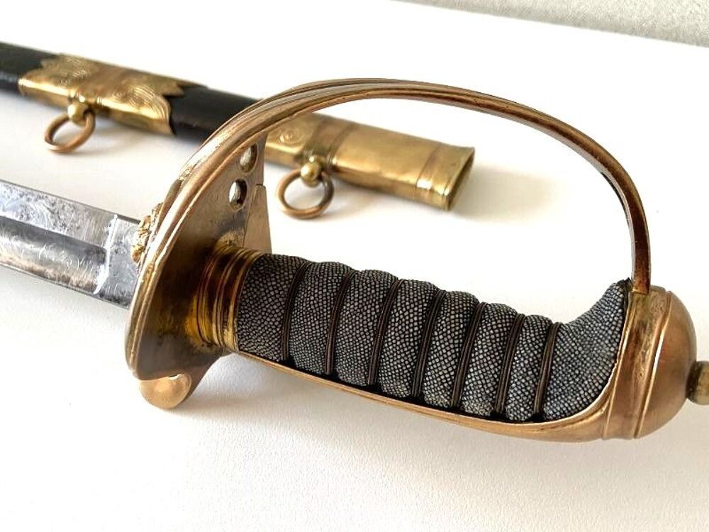Sabre Officier de Marine Anglaise Mod&egrave;le 1827 Victorienne 