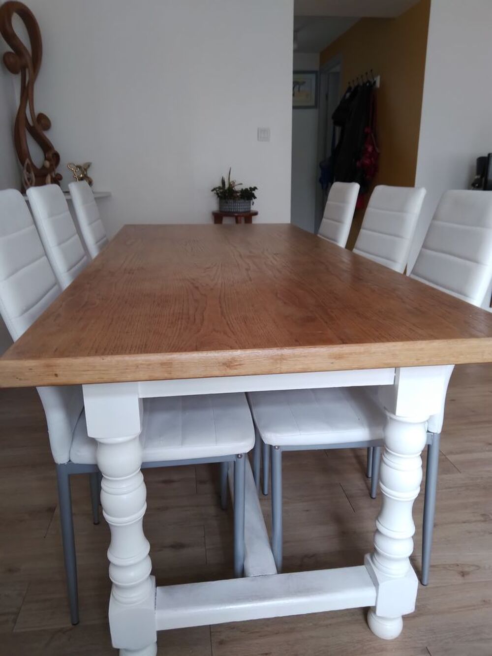 Table &agrave; manger bois ch&ecirc;ne massif Meubles