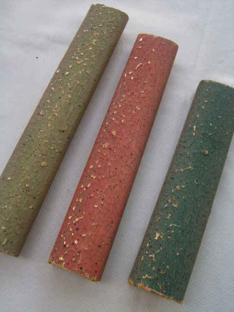 
210m de baguettes bois couleur vert, orange, bleu et or 350 Wolxheim (67)