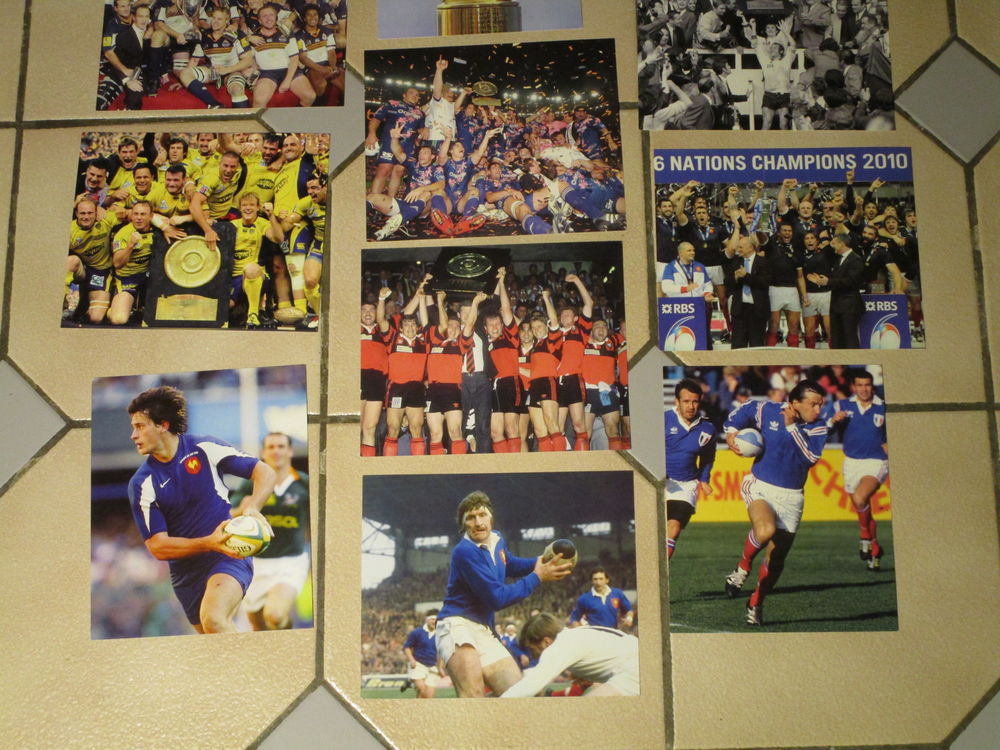 LOT VIEILLE CARTE COLLECTION RUGBY 