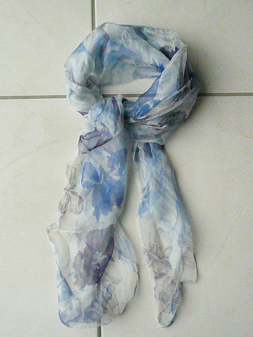 Foulard bleu Maroquinerie