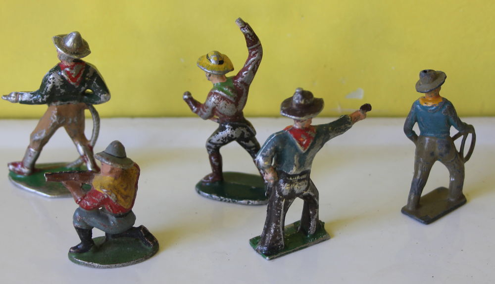 Cowboys aluminium et plomb Jeux / jouets