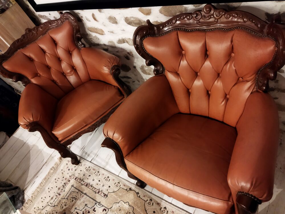 Fauteuil marron Meubles