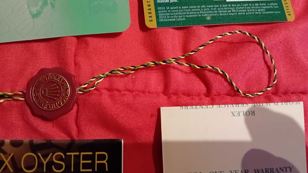 ROLEX BOITE OYESTER PERPETUAL ET ACCESSOIRES 