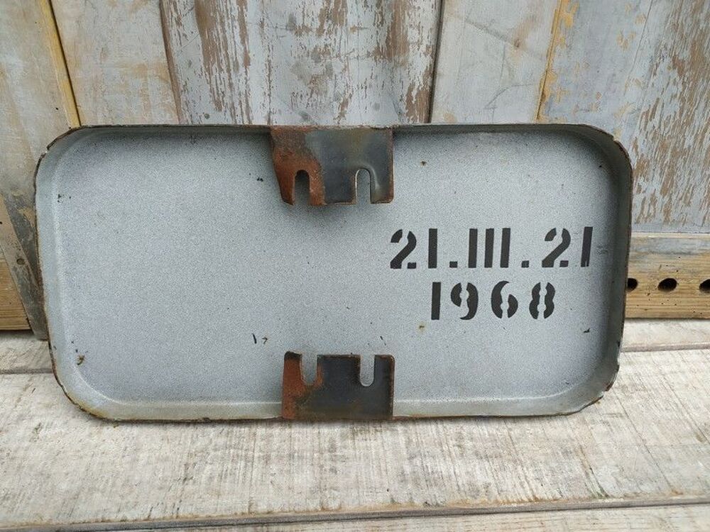 Plaque &Eacute;maill&eacute;e Interdit de Chaque Cot&eacute; de la Rue ca1960
