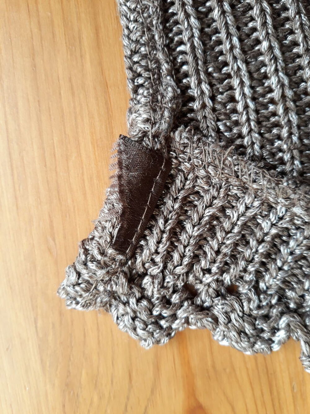 Gilet marron et argent&eacute; - Camaieu - T1 Vêtements