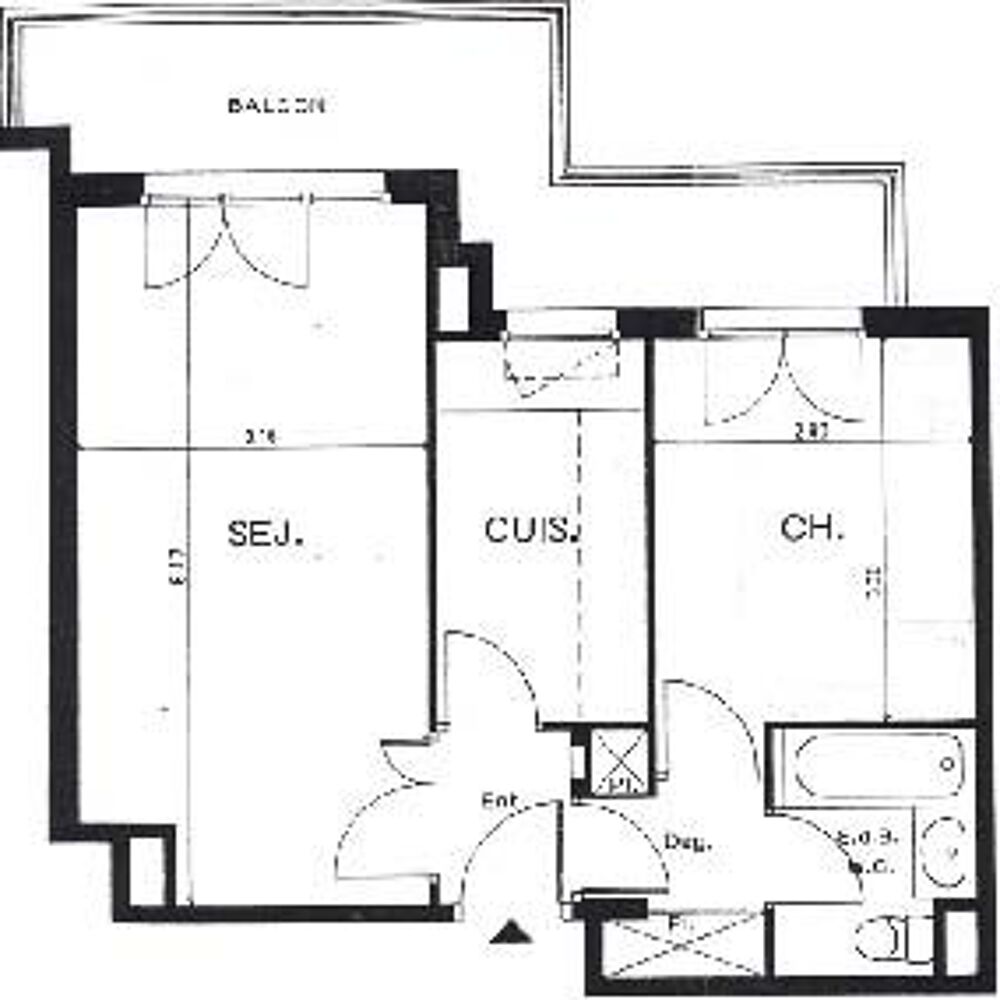 Appartement a louer levallois-perret - 2 pièce(s) - 43 m2 - Surfyn