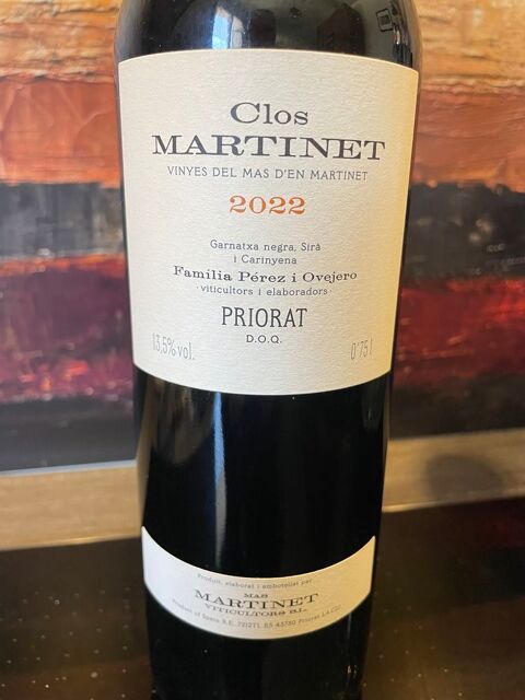 1 Bt CLOS MARTINET Priorat 2022 96pk 85 Vigneux-sur-Seine (91)