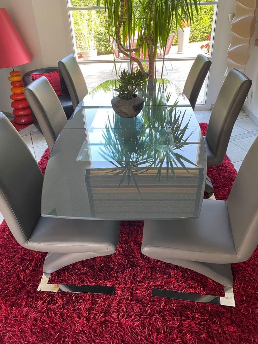 ENSEMBLE SALLE &Agrave; MANGER DESIGN - Table + Vitrine + Buffet Meubles
