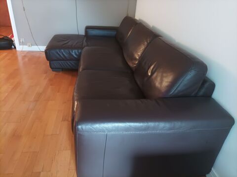 Canap lit d'angle cuir Natuzzi 400 L'Ha-les-Roses (94)
