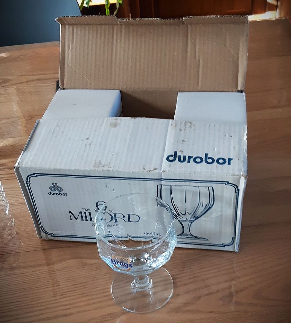 6 verres bi&egrave;re BRUGS en boite Décoration