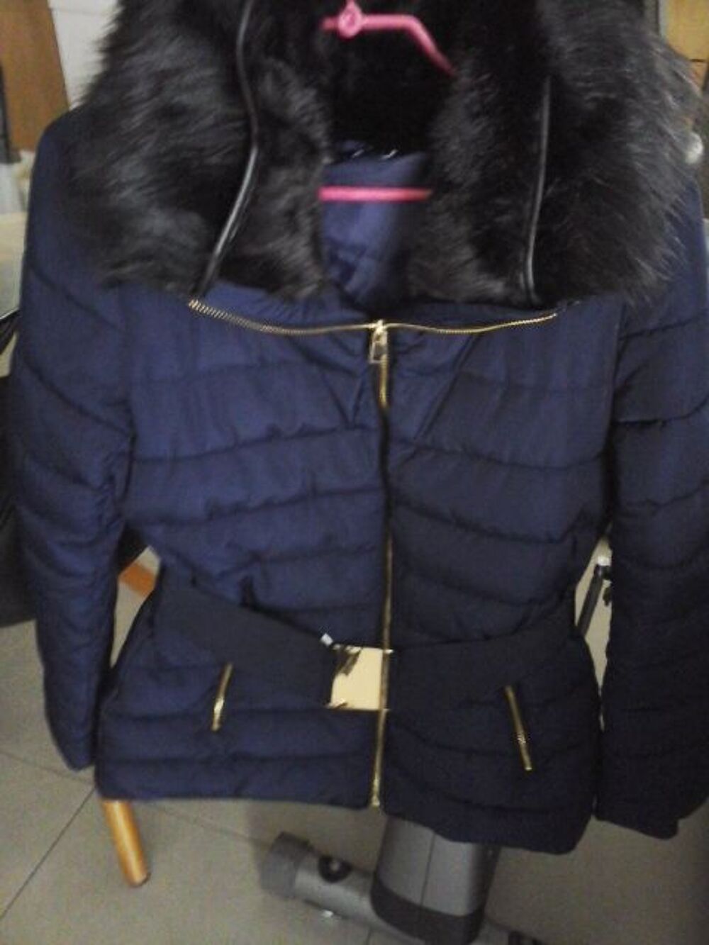 Belle doudoune fourrure hot sale