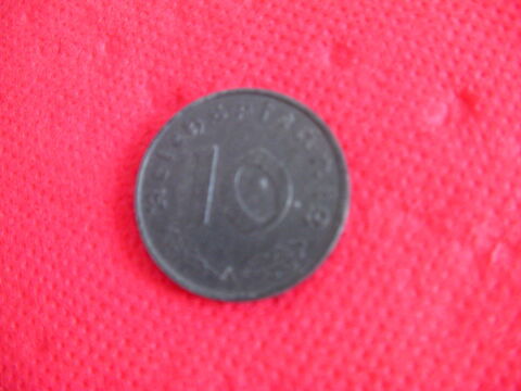 Pice allemande 10 Reichspfennine - 1943 0 Saint-Etienne (42)