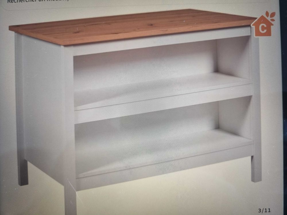 &icirc;lot central cuisine avec 2 chaises hautes Meubles