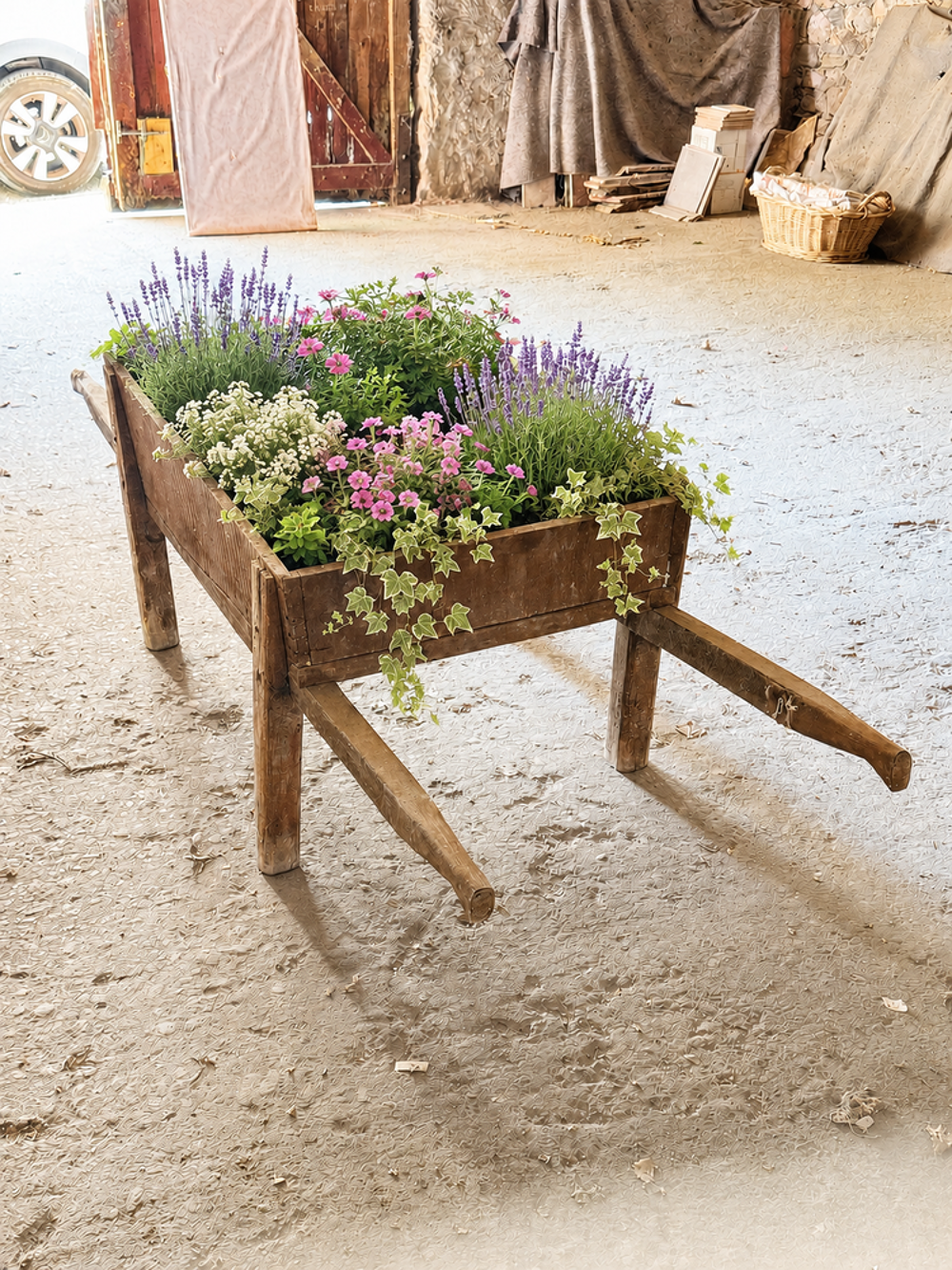 Chariot de d&eacute;coration, de Jardin Décoration