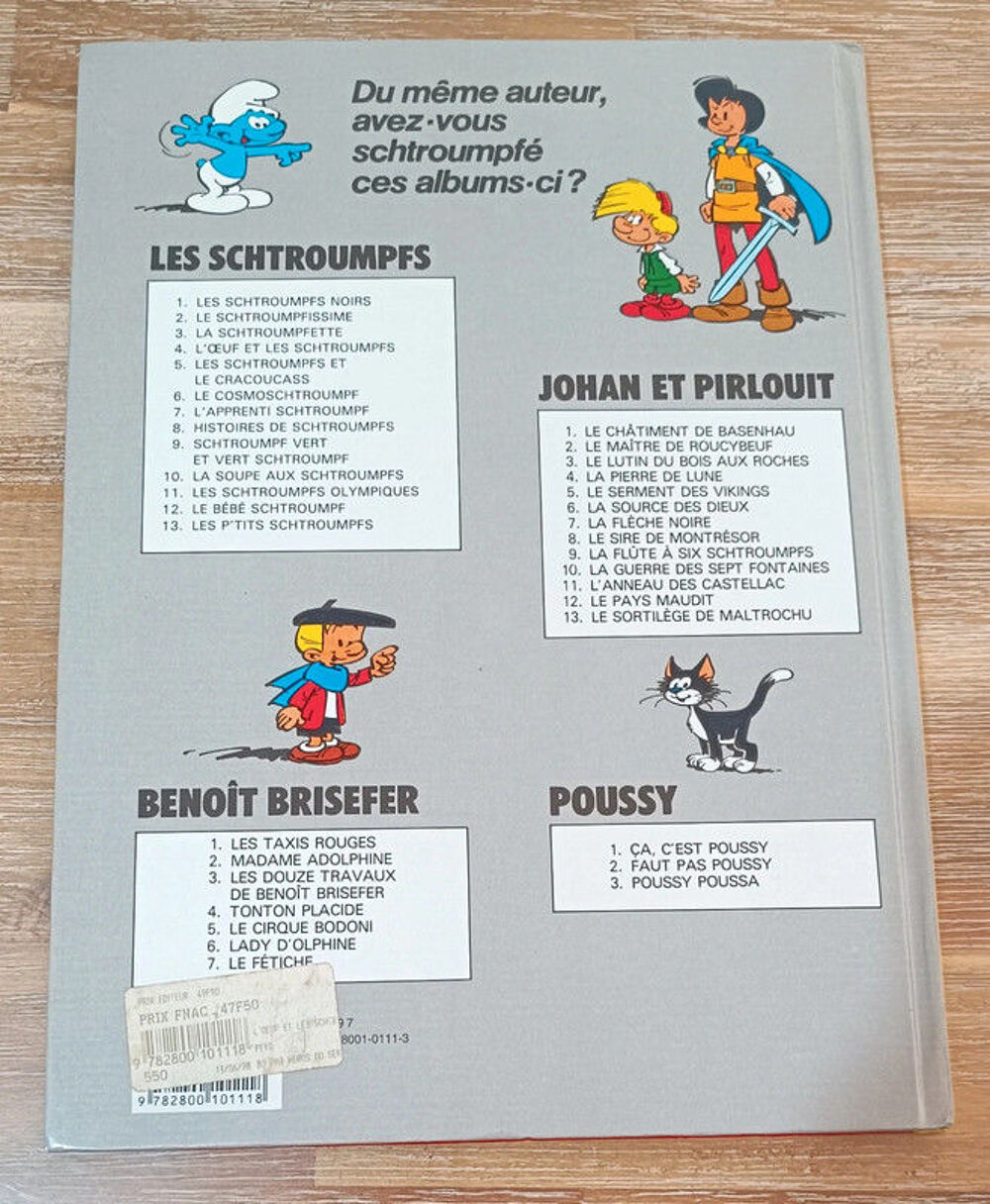 Bande dessin&eacute;e "L'oeuf et les Schtroumpfs" Livres et BD