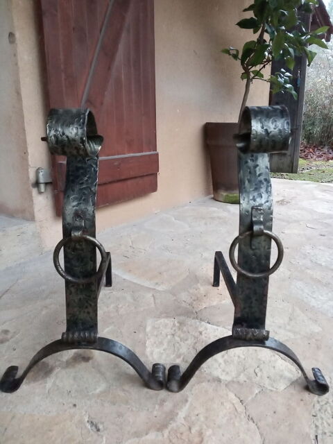 Chenets fer forg� 9 Paunat (24)