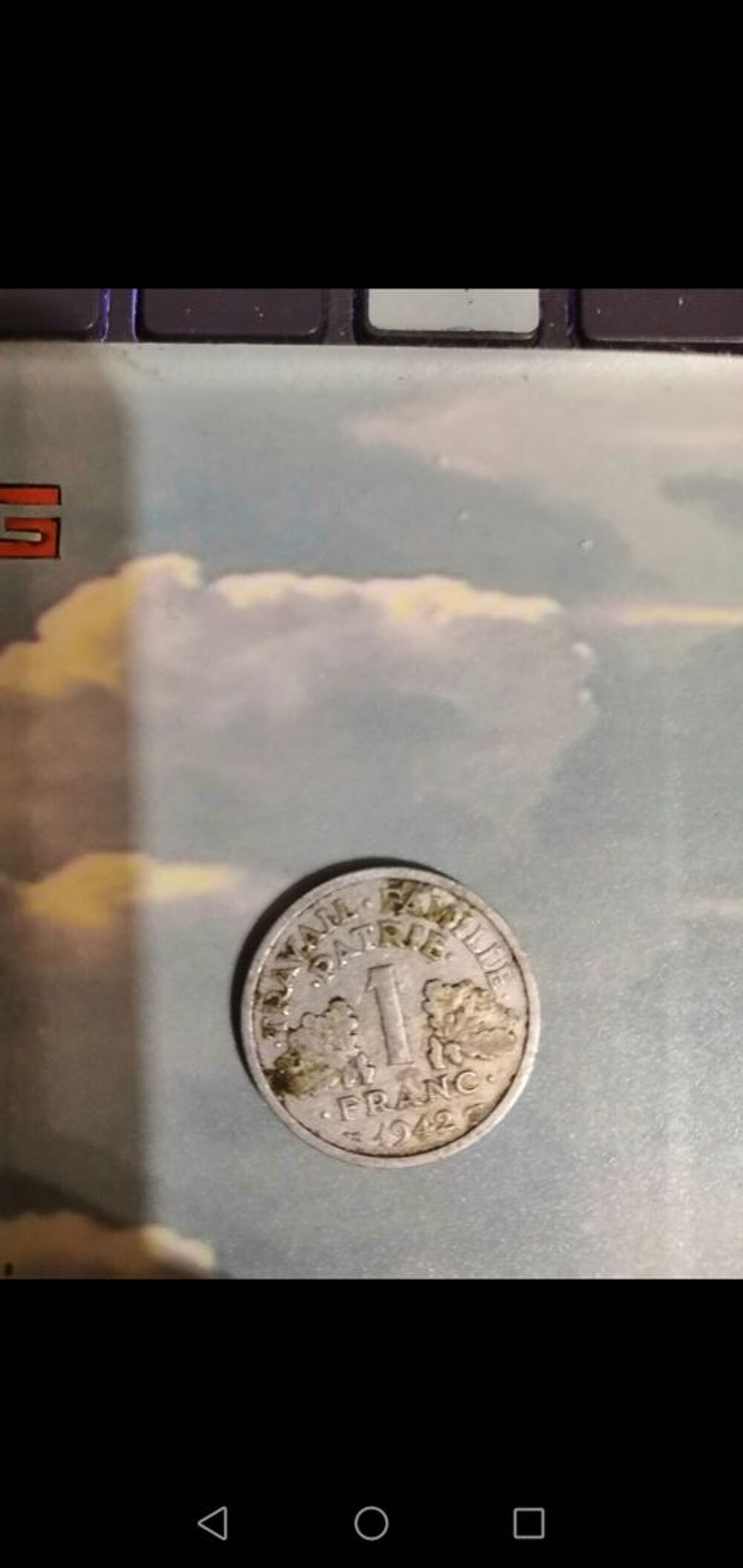 Pi&egrave;ce 1 franc 1942
