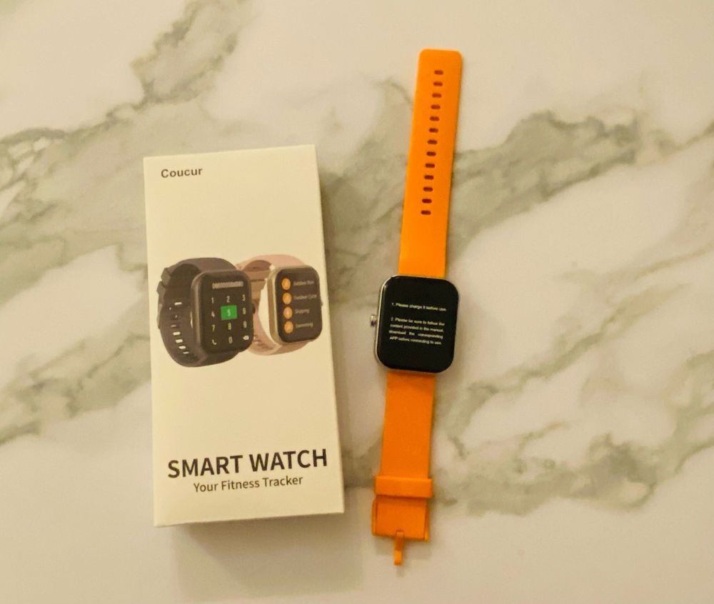 Montre Connect&eacute;e Homme Femme avec Appels Bluetooth, Orange Bijoux et montres