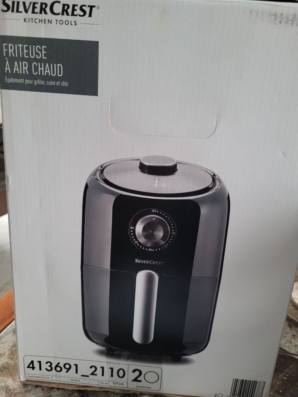 Air frayer (Friteuse &agrave; air chaud) Silvercrest, NEUVE Electrom�nager