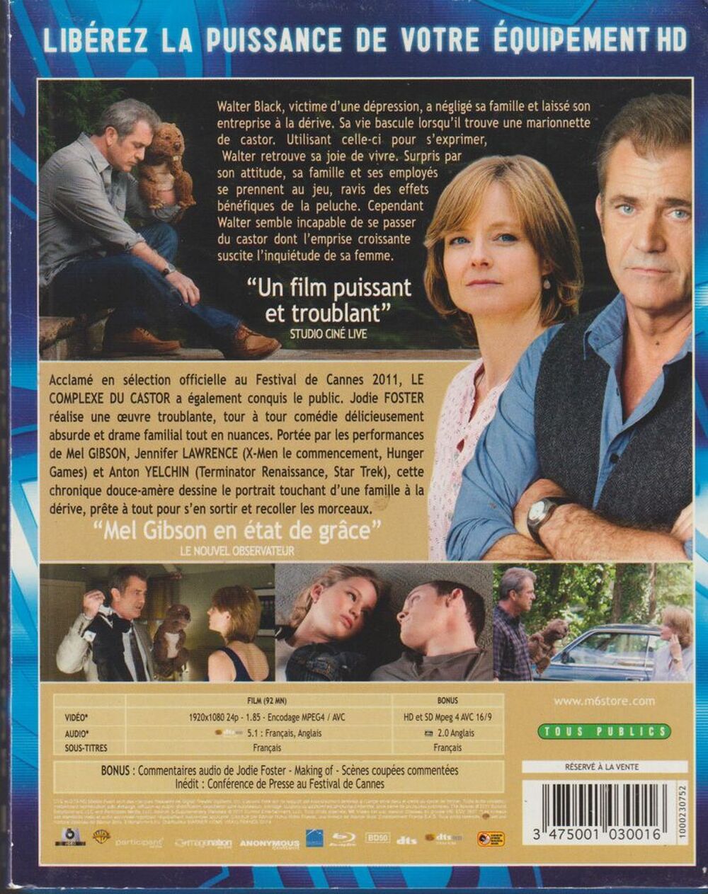 LE COMPLEXE DU CASTOR DVD et blu-ray