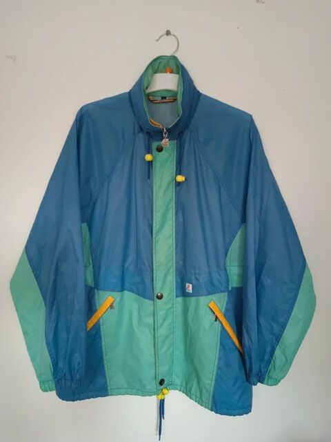 v�ritable K way vintage bleu et vert imperm�able, taille S 30 Petit-Mars (44)