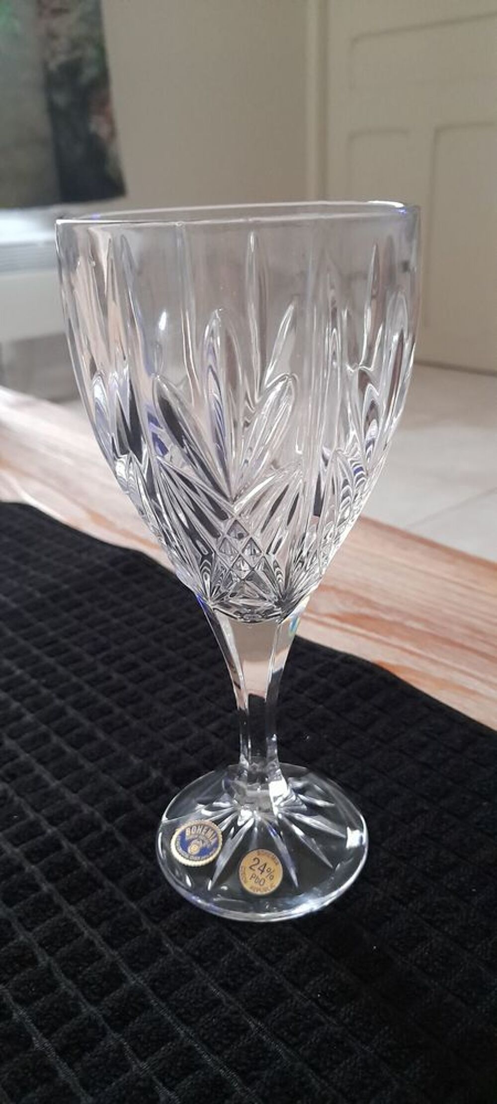 Service de verres en cristal de boh&egrave;me Cuisine