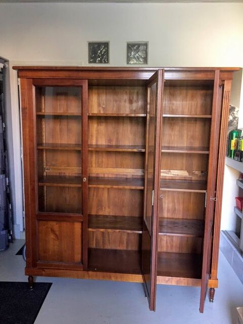 Armoire-Bibliothèque Vitrée style Louis XVI 1300 Bron (69)