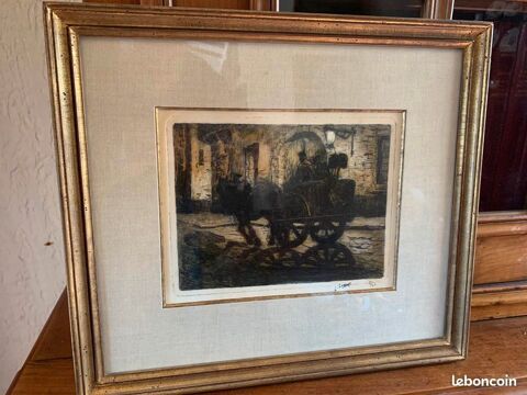 Eau Forte Lon LONDOT 1878/1953 80 Frjus (83)