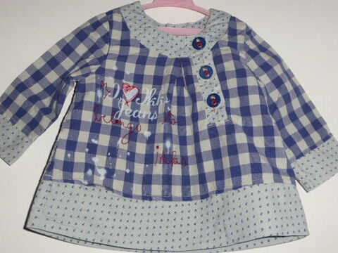 IKKS chemise fille carreaux bleus 6 mois 7 Rueil-Malmaison (92)