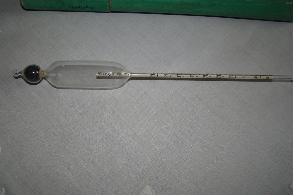 Ancien densim&egrave;tre en verre 1000 / 1090 - f&eacute;vrier 1926 Bricolage