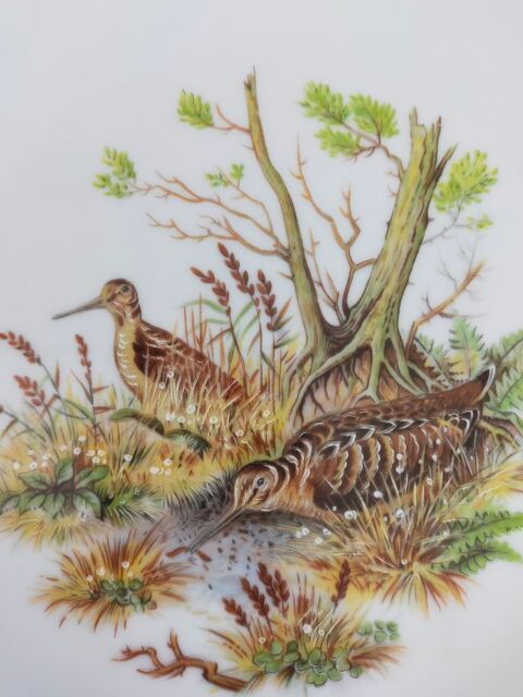 assiette d�co plate ronde avec liser� or avec couple faisan 20 Savigny-sur-Orge (91)