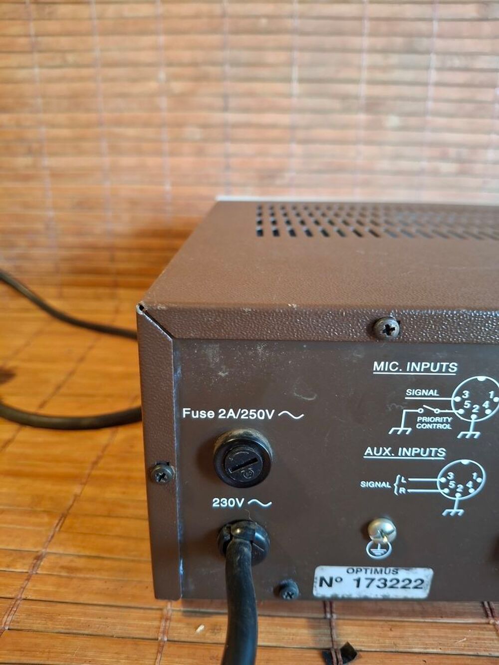 Amplificateur sono 100v Optimus Audio et hifi